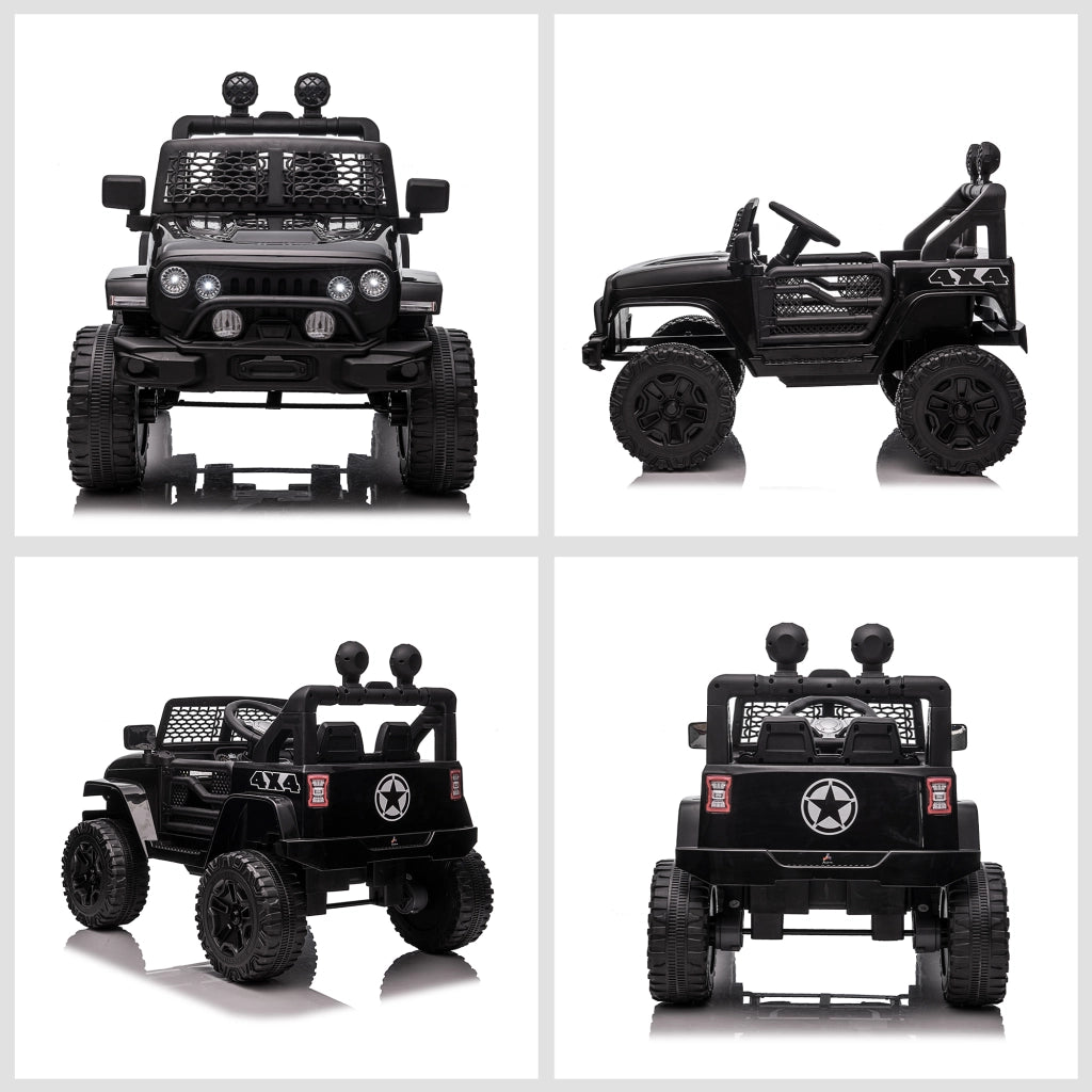 Auto elettrica per bambini 12V con telecomando ¨C Minimal ¨C nero