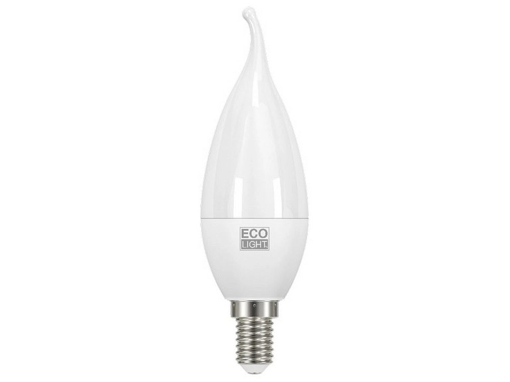 10pz lampada a led colpo di vento e14 luce fredda 6 w cod:ferx.vit44651