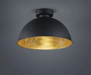 Plafoniera moderna JIMMY nera/oro E27 31 cm RL R60121002