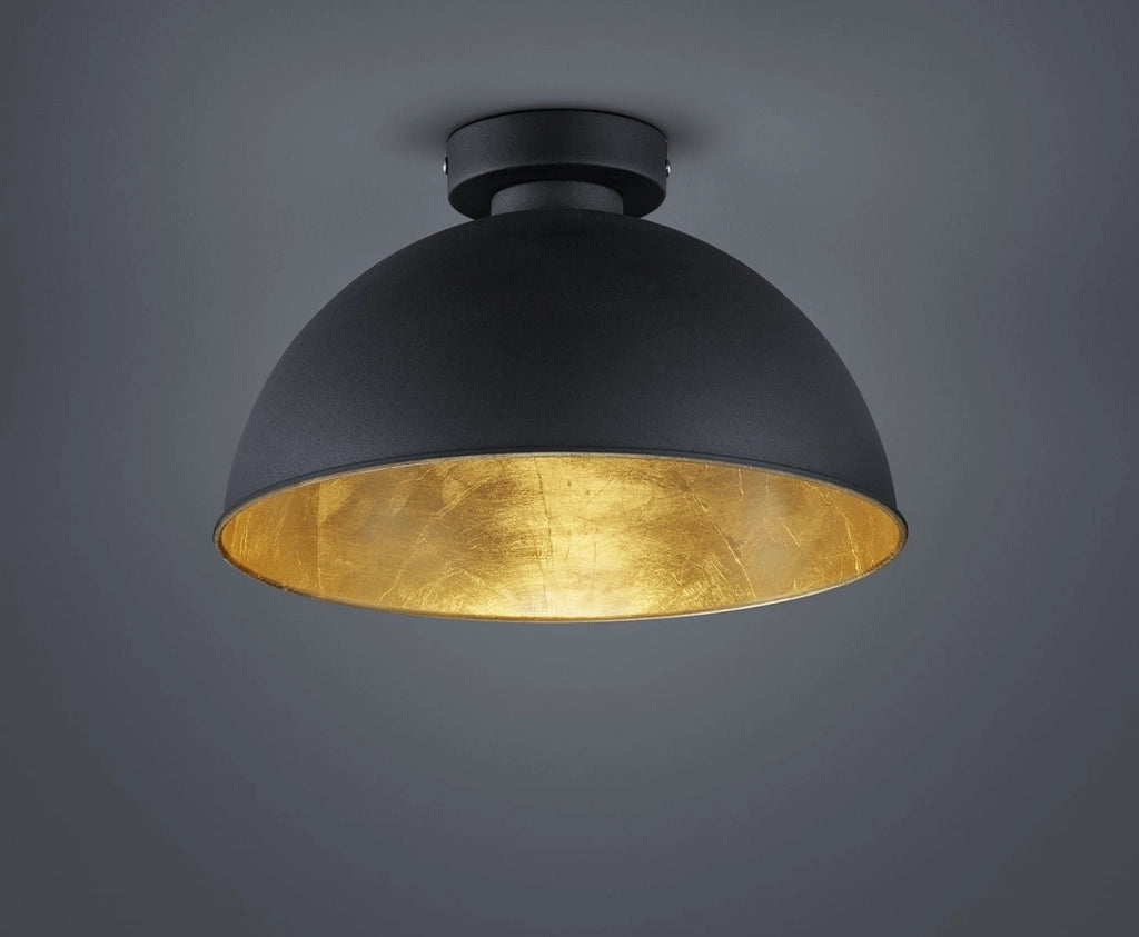 Plafoniera moderna JIMMY nera/oro E27 31 cm RL R60121002