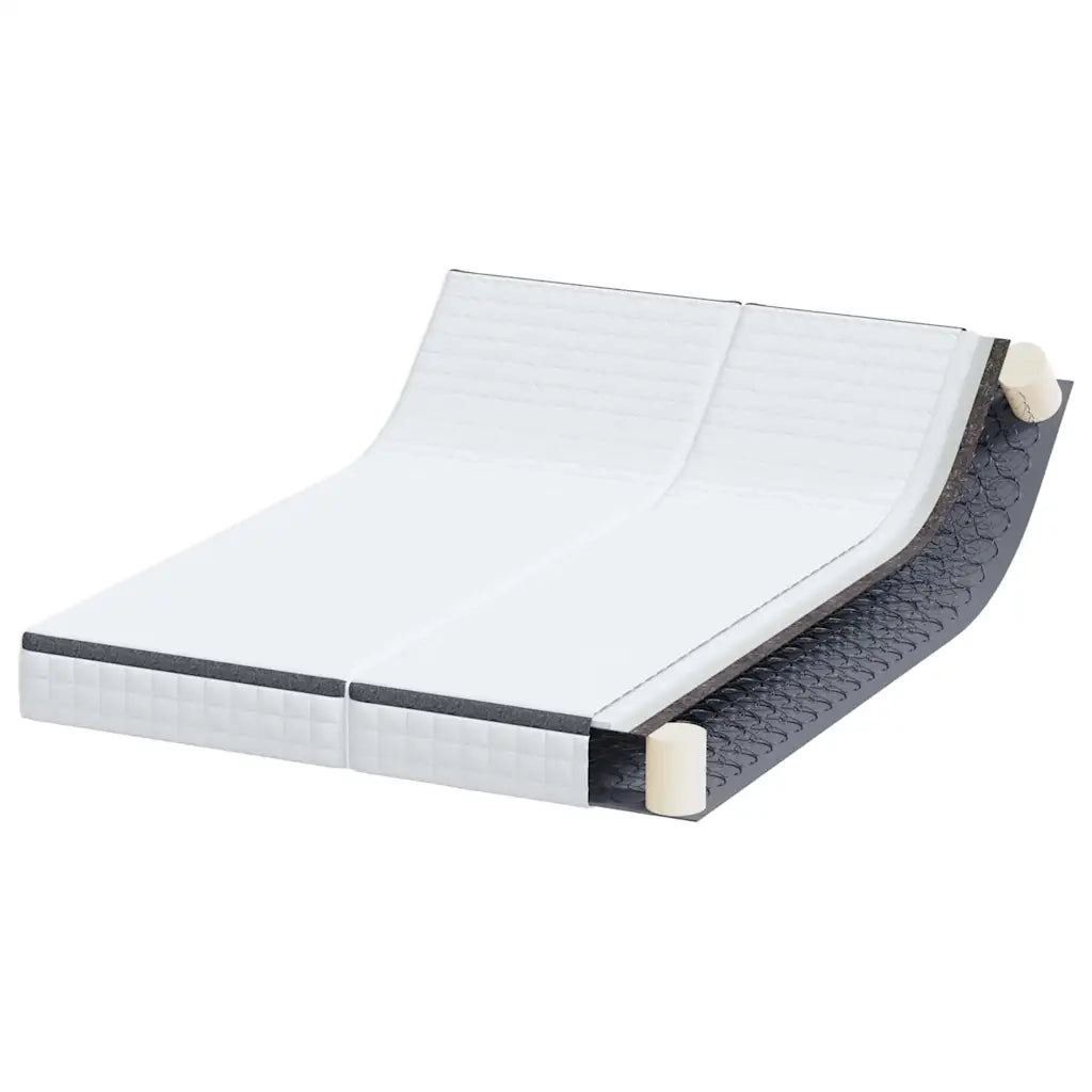 Materasso 2 pcs Bianco e Grigio 80 x 200 cm Molla Bonell 4106444