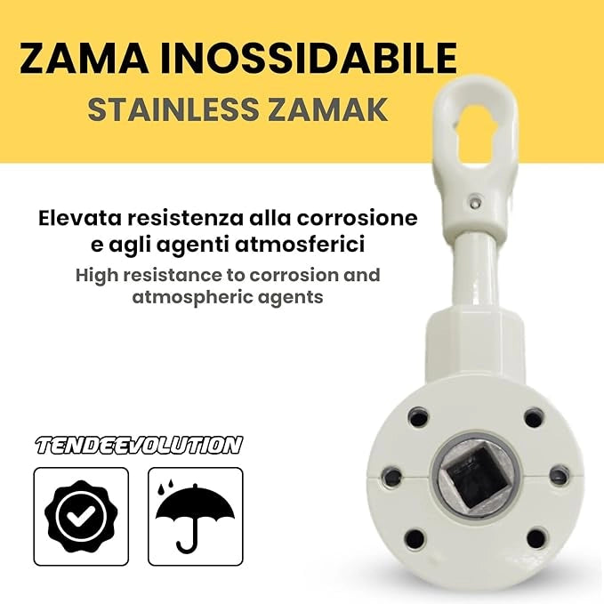 Arganello Speed per Tende da Sole - Colore Marrone - Rapporto 3:1 - Made in Italy