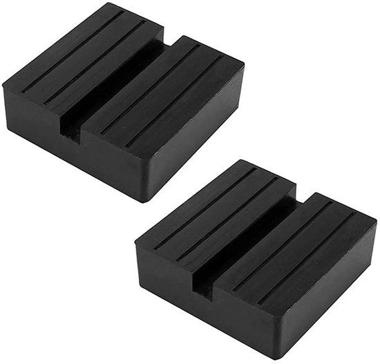 Pads in gomma per leva di sollevamento, 2 pezzi, per levette, auto, blocchi in gomma, leva di sollevamento, supporti per leva, parti per auto, ammortizzazione