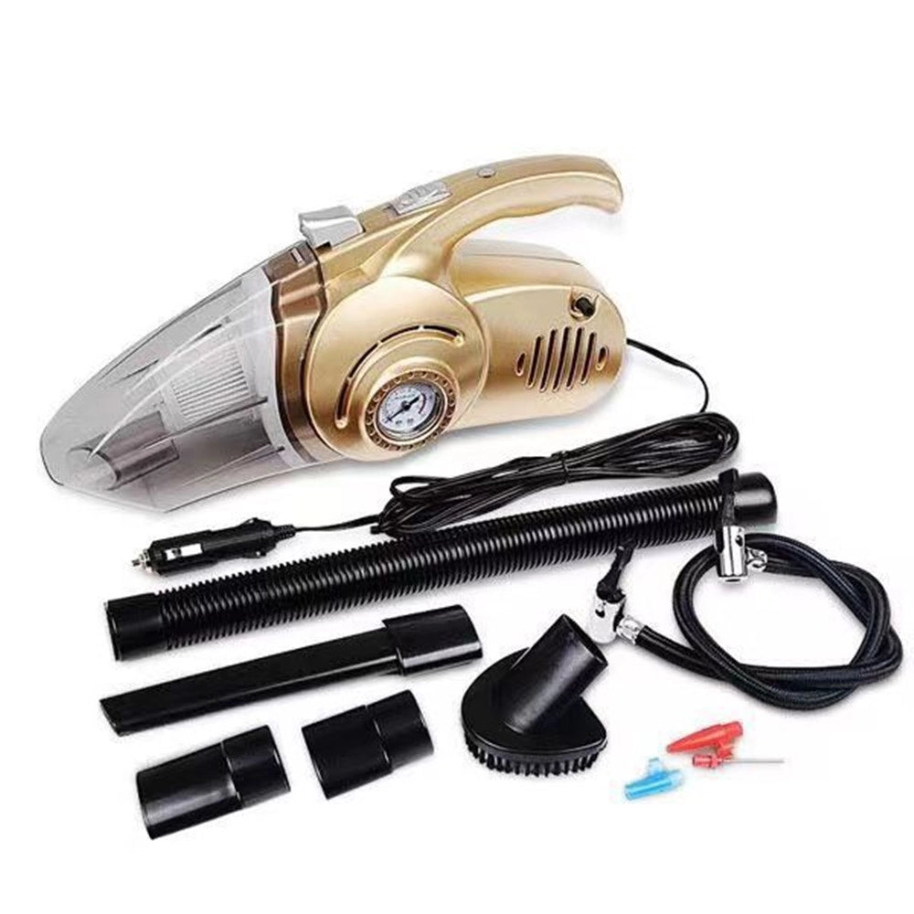Trade Shop - Aspirapolvere Portatile 4in1 Multifunzione Per Auto Con Pompa Gonfiabile Compressore D'aria -