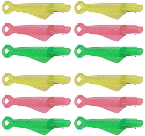 Kit di Inserimento a Forma di Pesce - 12 Pezzi - Aiuto all'Inserimento Automatico - Puntaspilli Manuale - Inserimento a Mano - Materiale di Alta Qualità in Plastica e Metallo