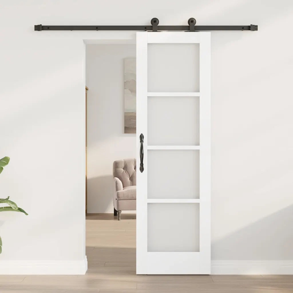 Porta scorrevole ORKDAL Bianco e Nero 61 x 198,5 cm 3332014