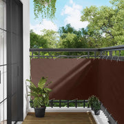 Schermo da balcone-Pannello per balcone Marrone 90 x 200 cm Tessuto Oxford