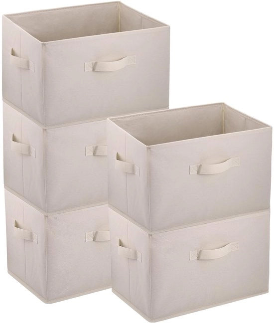 Set di 4 contenitori di archiviazione opachi - opacchi - pieghevoli - in materiale leggero - capacità di carico 12345 kg - contenitori di archiviazione