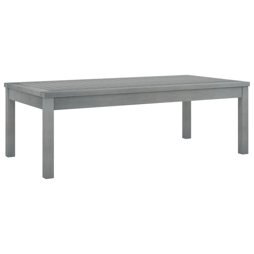 Set Divani da Giardino 5 pz con Cuscini in Legno Acacia Grigio 3057785