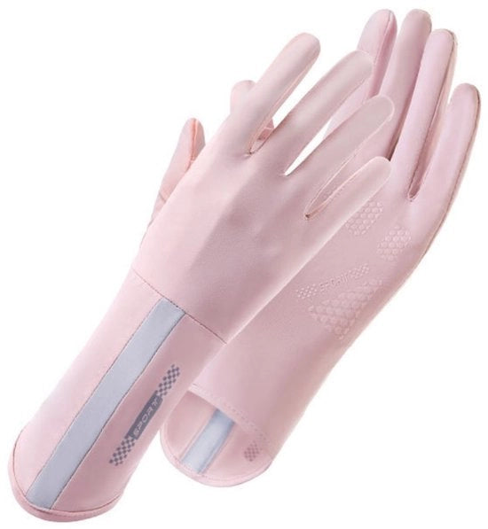 Maniche da donna con protezione solare - guanti antiscivolo con touchscreen - guanti da touchscreen molto elastici con dita ripiegabili - guanti estivi freschi per outdoor - con grip in silicio - protezione UV - maniche allungate con polsini