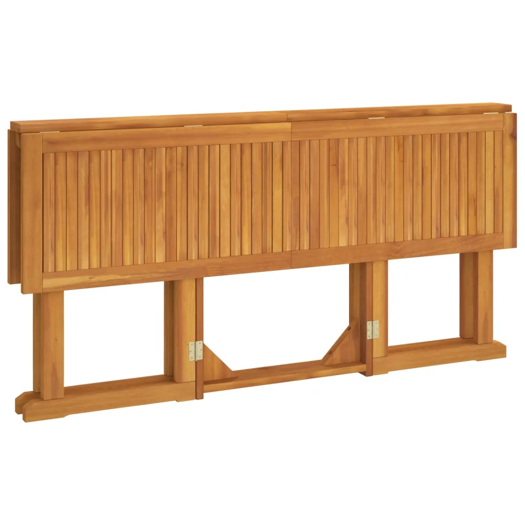 Tavolo Giardino Pieghevole a Farfalla 150x90x75cm Massello Teak 362751