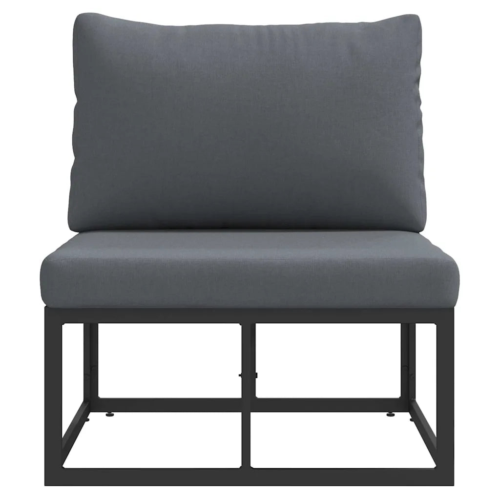 Mobili da Esterno Nero e antracite 70 x 71,5 x 71 cm Metallo 42008021