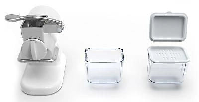 RGV ROBUSTA JUNIOR Grattugia elettrica a rullo 150 W rullo acciaio inox contenitore salvafreschezza lavastoviglie colore Bianco