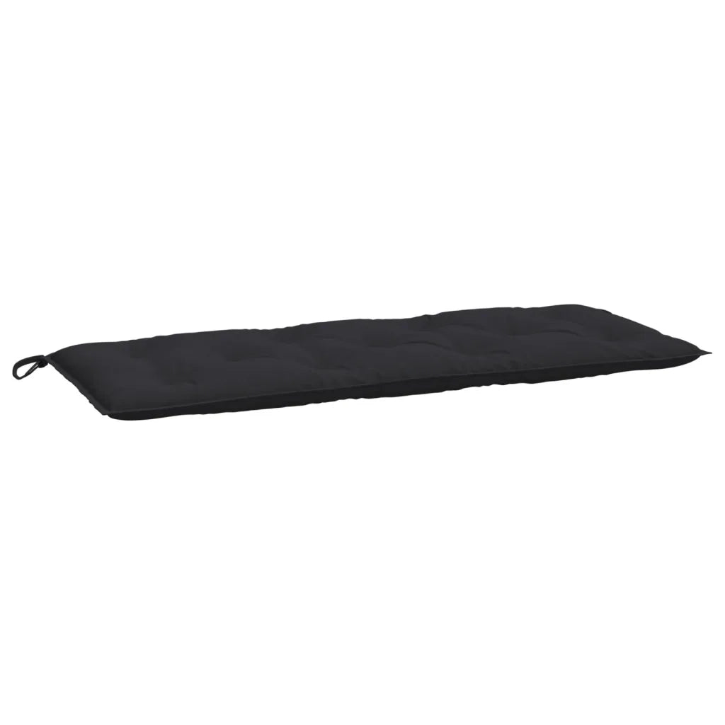 Cuscino per Panca-Cuscini per panchina Nero 120x50x7 cm in Tessuto Oxford