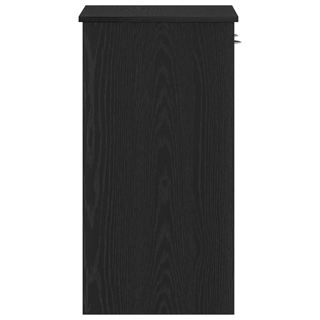 Scrivania Rovere Nero 80 x 40 x 75 cm Legno multistrato 862480