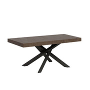 Tavolo allungabile 90x120/224 cm Volta Premium Noce telaio Antracite
