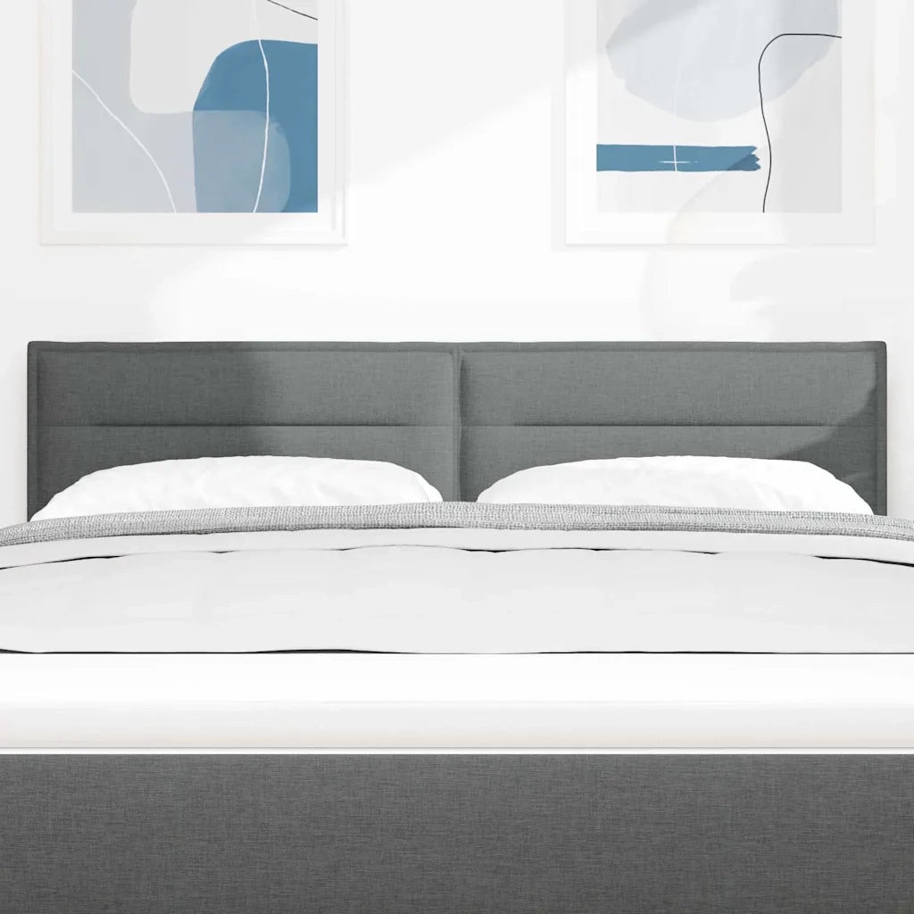 Testiera | Testata Grigio scuro 144 cm Tessuto