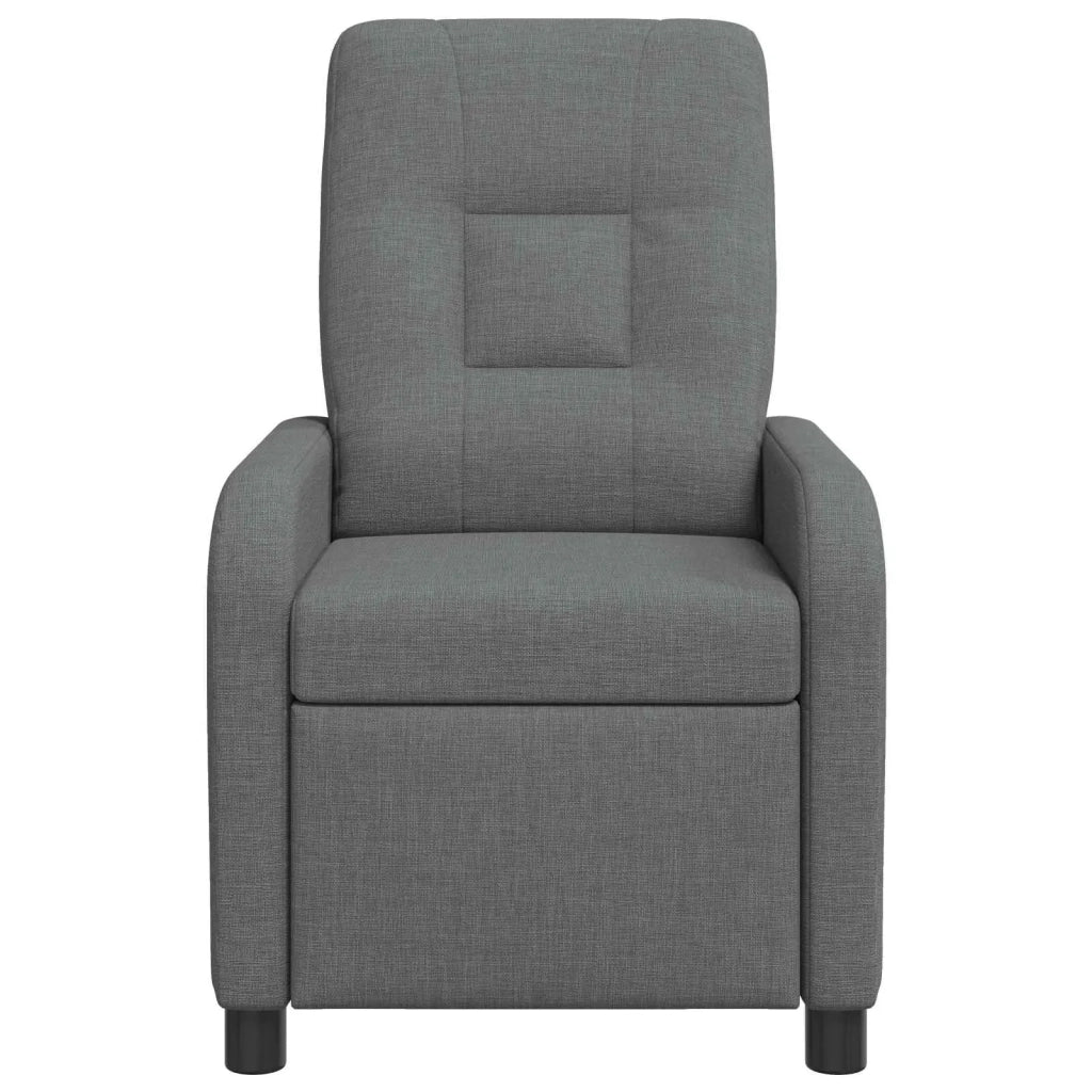 Poltrona Massaggiante Grigio Scuro Tessuto 42035034