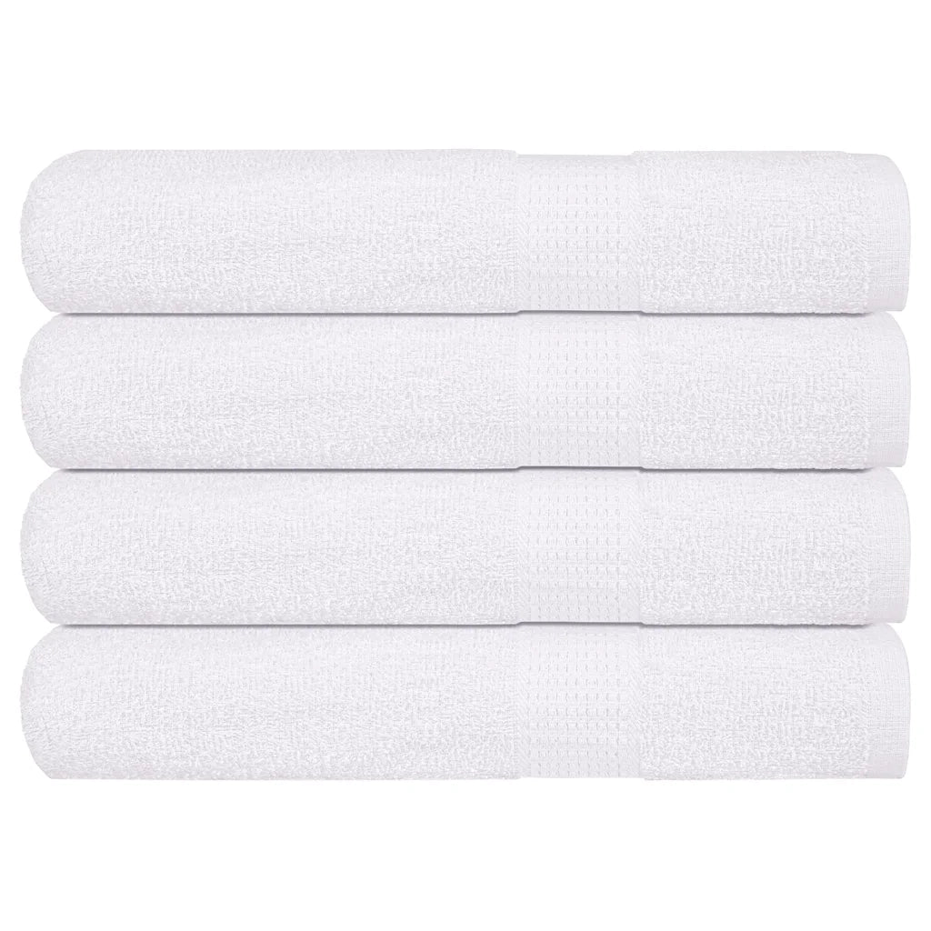 Asciugamani FROGN 4 pz Bianco 100x200 cm 360 g/m² 136666