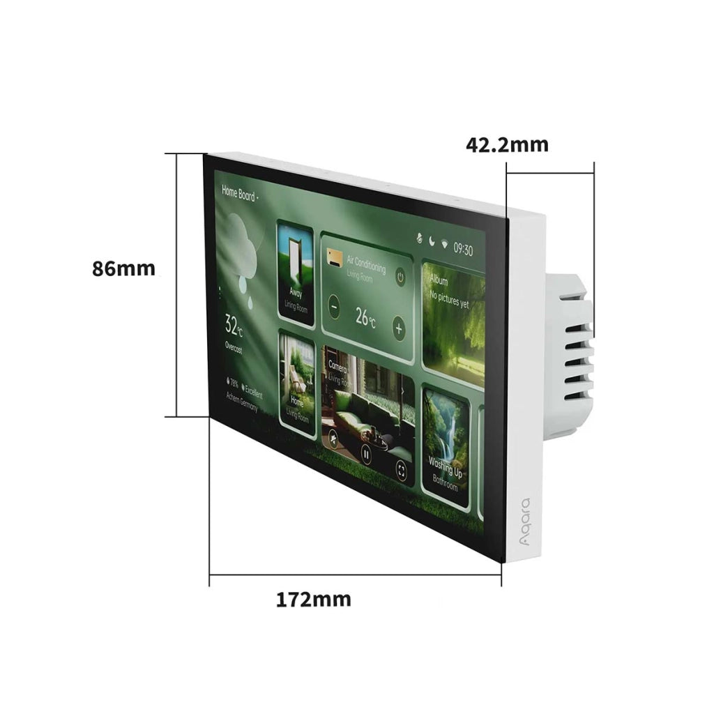 Pannello di Controllo Connesso Compatibile Zigbee e Matter Multi Controllo Bianco / Nero Aqara