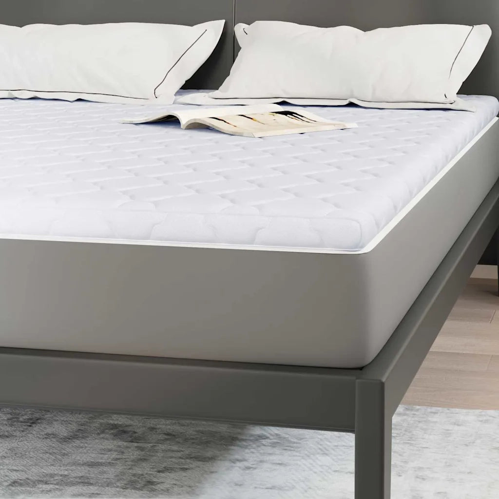 Topper al cocco Bianco 140 x 200 cm Tessuto Jacquard 4106397