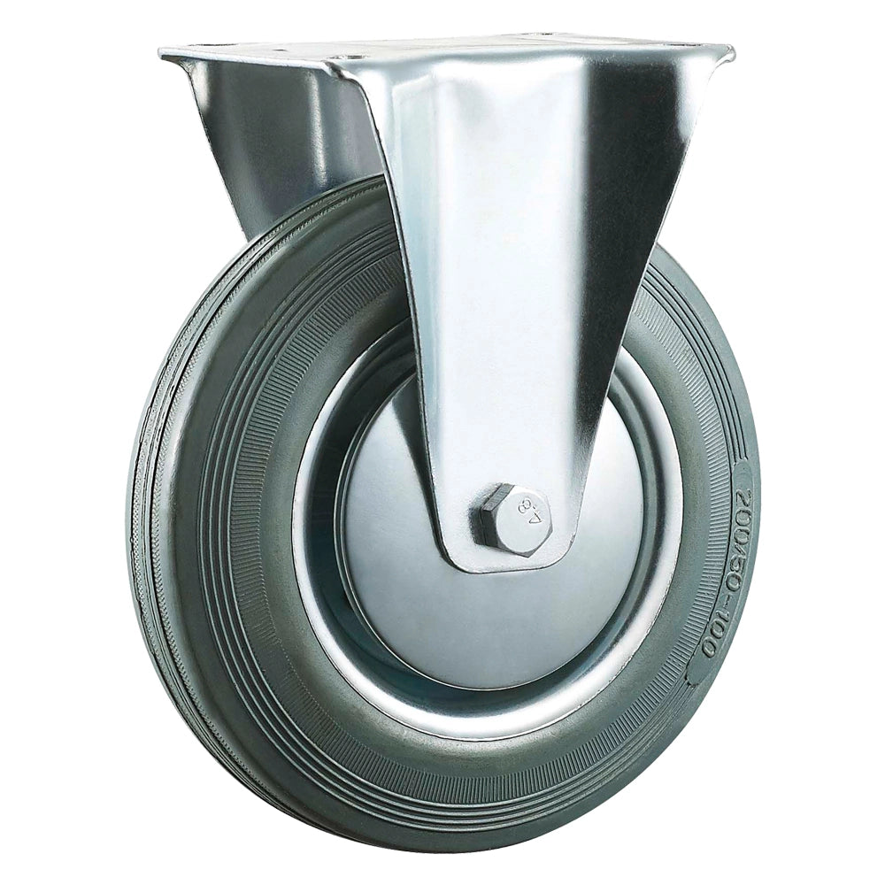RUOTA PER CARRELLI ÃE¸ mm 160 - piastra mm 135 x 110 - capacitÃE kg 100  - UNIKO