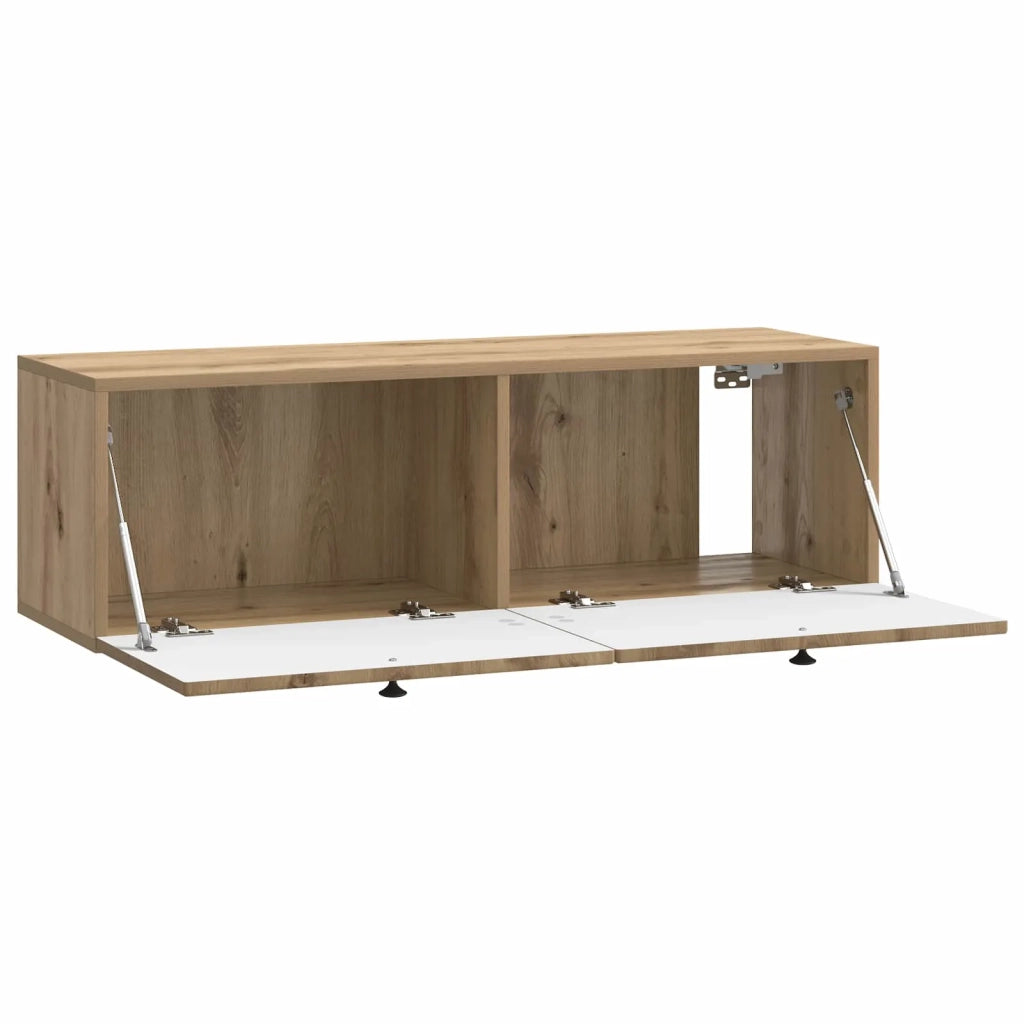 Mobile Porta TV da Muro-Credenza per TV sospesa Rovere Artigianale 98 x 31 x 30 cm 719547