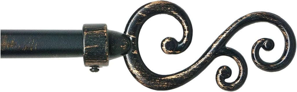 Bastone Tenda Ferro Estendibile 160-300 Asta Scorritenda modello Spirale Oro