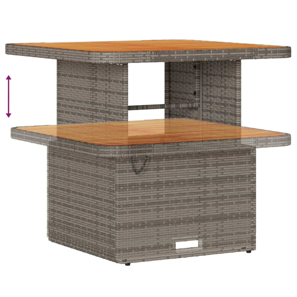 Set Divano da Giardino 8 pcs Grigio polyrattan 3362988