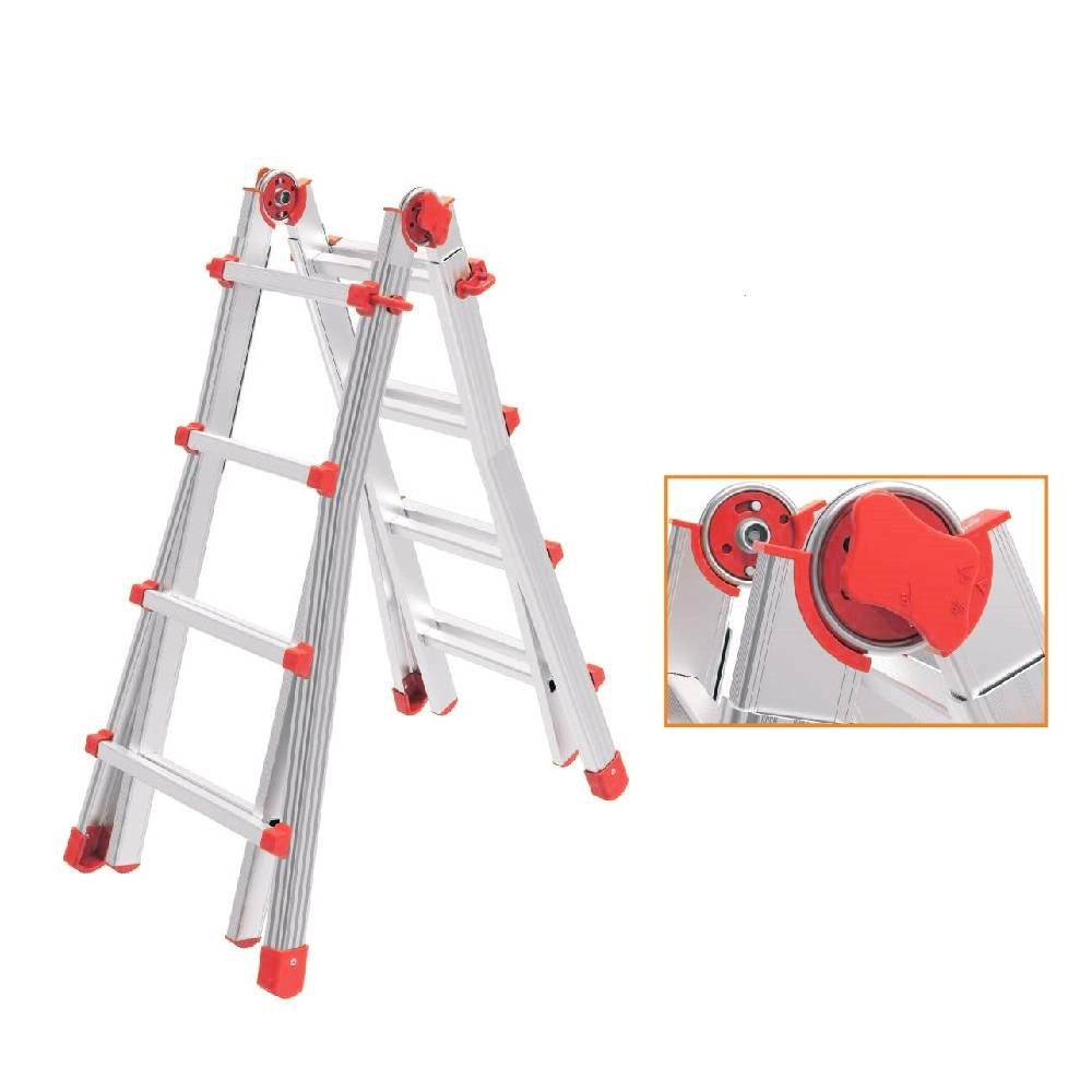 SCALA MULTIUSO 'SQUADRA PIU'' 4+4 gradini - MARCHETTI