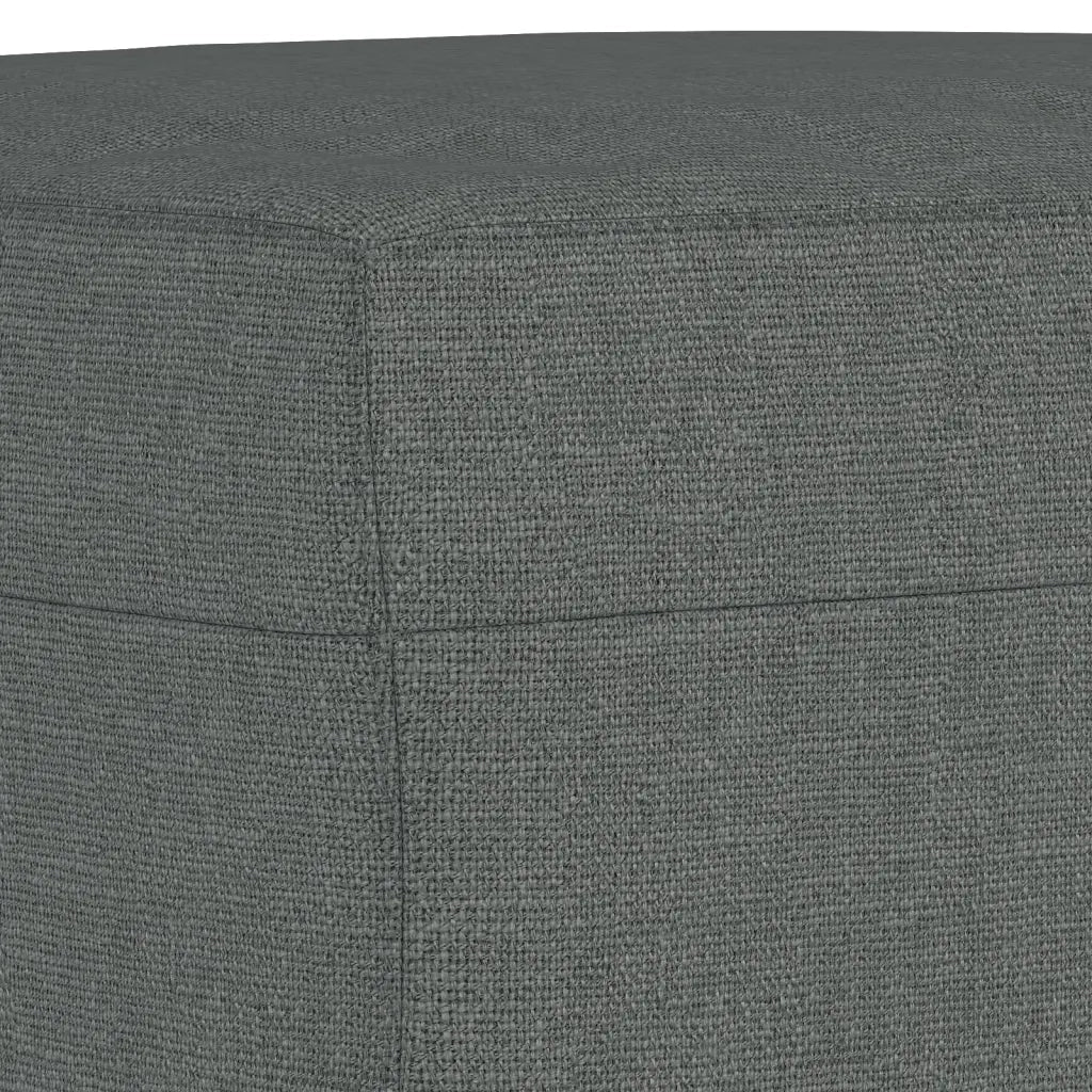 Set di Divani 3 pz Grigio Scuro in Tessuto
