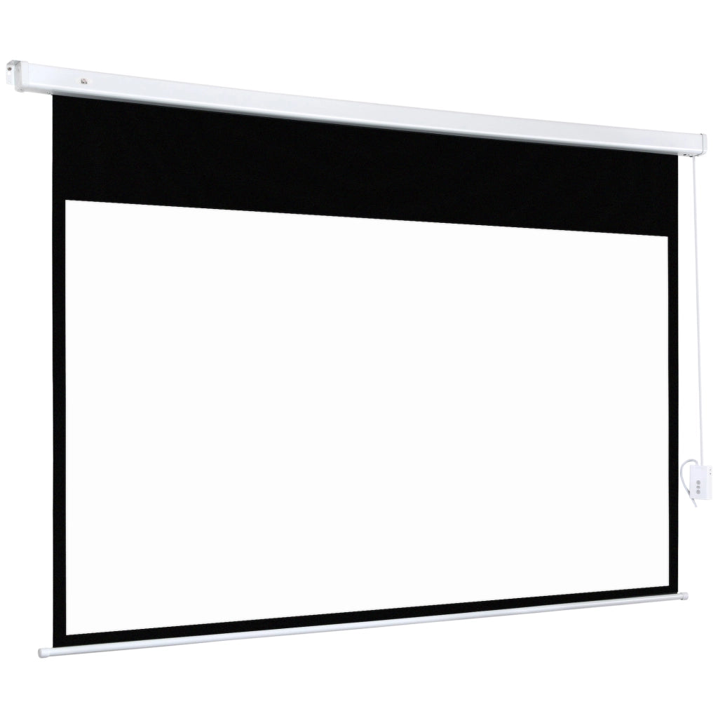 Schermo proiezione motorizzato 100 pollici 16:9 4K HD ¨C zephmum ¨C nero, montaggio parete o soffitto, telecomando