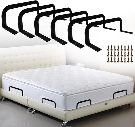 6 stecchi di fissaggio del materasso e gomme di smorzamento per prevenire il movimento delle coperte del materasso e per prevenire il movimento dei materassi più morbidi.