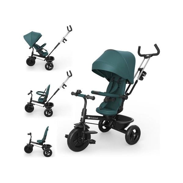 Triciclo kinderkraft krasto02grepl00 aston 2 evolutivo 6 in 1 green