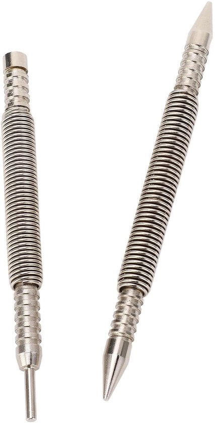Kit di punteria 2-in-1 - Punteria a doppia punta - Punteria a sfera - Lavorazione del legno - Lavorazione del metallo - Punteria compatta e leggera - Kit di punteria