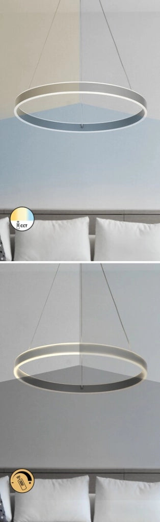 Lampada a sospensione Rabalux Othello LED 36W Ø59 grigia