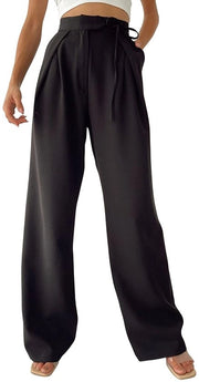 Gonna per Donna Alta Caviglia - Pantaloni Rectangolari - Gambe Ampie - Pantalon da Giardino - Pantalon da Passeggiata - Colore Pieno - Abbigliamento da Lavoro Indipendente - Pantalon da Camminata