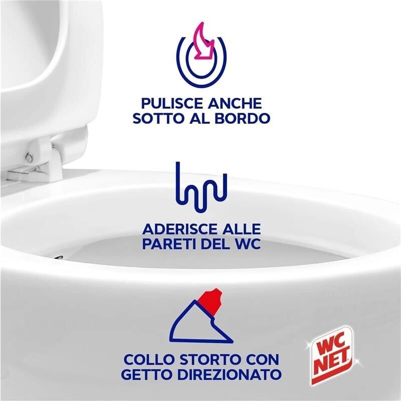 WC NET SET 2 CONFEZIONI GEL CANDEGGINA PROFUMATA 700 ML L'UNA