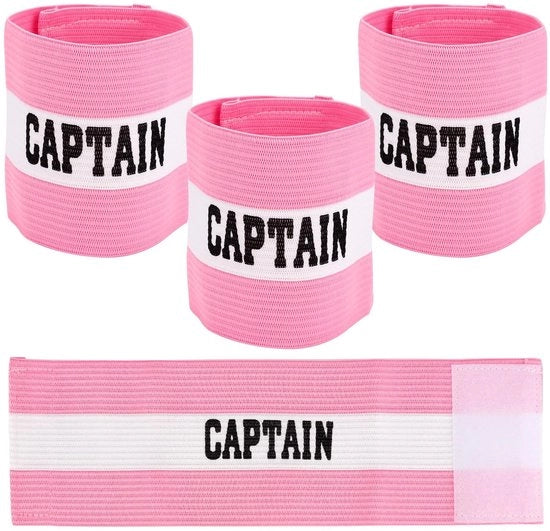 Bracciale per Capitano da Calcio/Rugby/Pallacanestro - 3 Pezzi - Adattabile - Nylon Respirante - Adatto per Adolescenti/Adulti