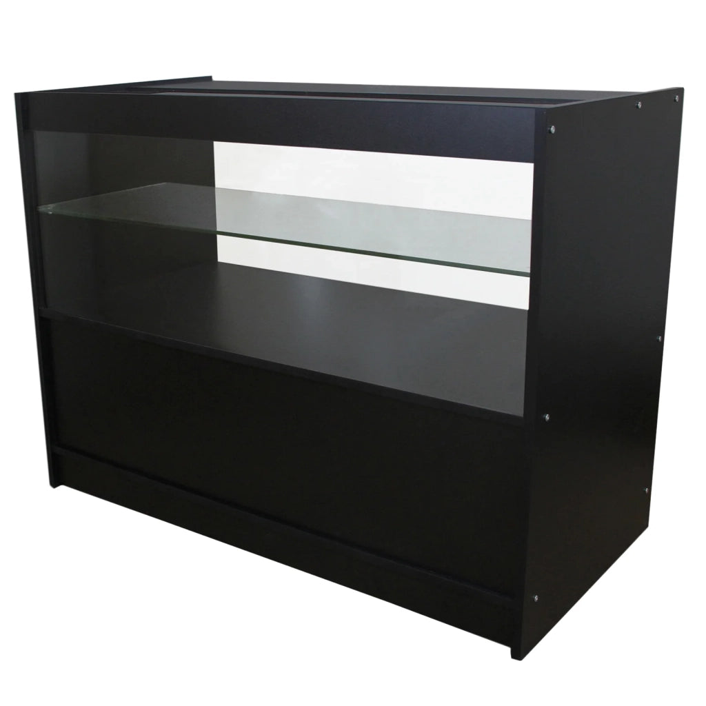Set Gemini con 3 Banconi da Negozio e Reception Neri Eleganti Professionali