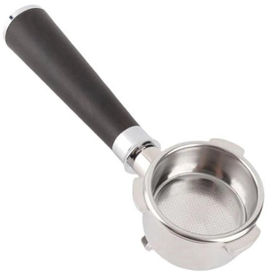 Portafiltro 54mm Acciaio Inossidabile - Doppia Uscita - Bocchetta Sostituibile - Compatibile con 870/880 - Duraturo - Facile da Pulire - Manico per Caffè