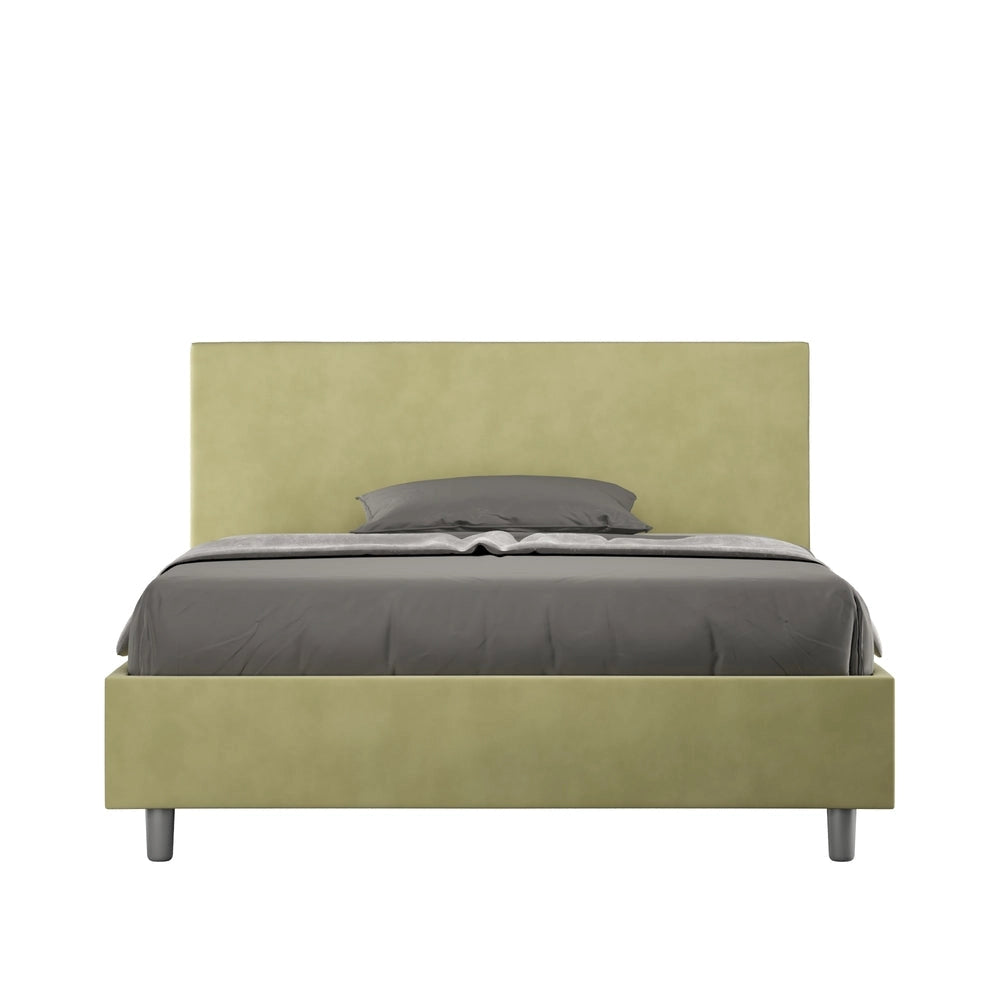 Letto Matrimoniale Francese 140x200 cm con Rete Adele Tè Verde