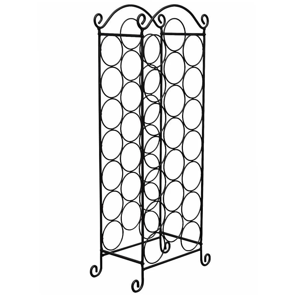 Porta Bottiglie di Vino per 21 Bottiglie in Metallo 50206