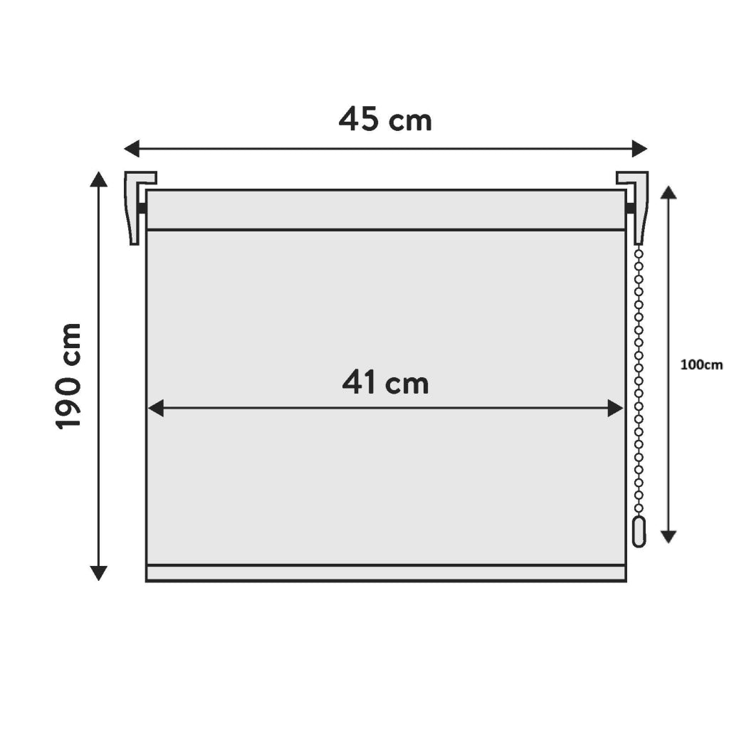 VIEWTEX Tenda a rullo opaca termica/oscurante Easy Fix Desert 45 X 190 cm - Made in Europe - 5 anni di garanzia