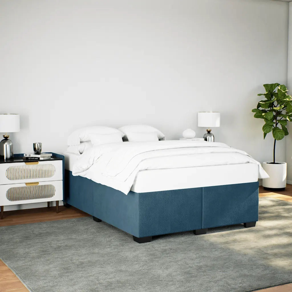 Giroletto Blu 160x200 cm in Velluto 3284647