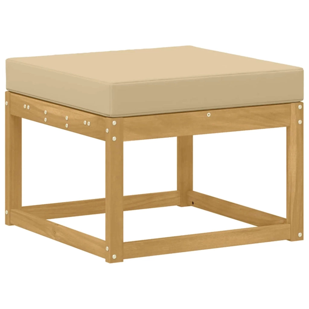 Set di divani da esterno con cuscino 8 pcs Bianco e Beige 3388062