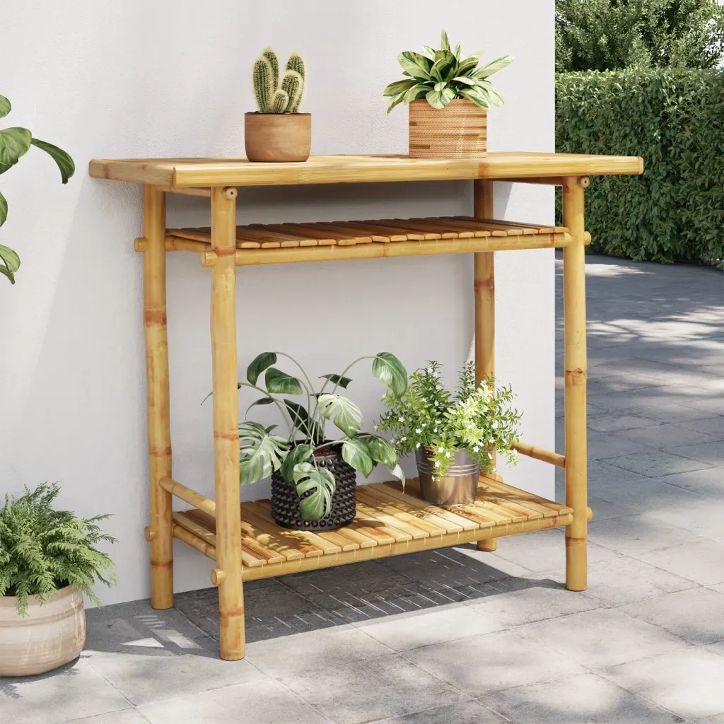 Tavolo Consolle | Tavolo d'Ingresso 90x37x75 cm in Bamb¨´