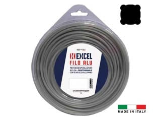 FILO PER DECESPUGLIATORE IN NYLON QUADRO ALU  ø mm.3 in matassa da mt.50    EXCEL