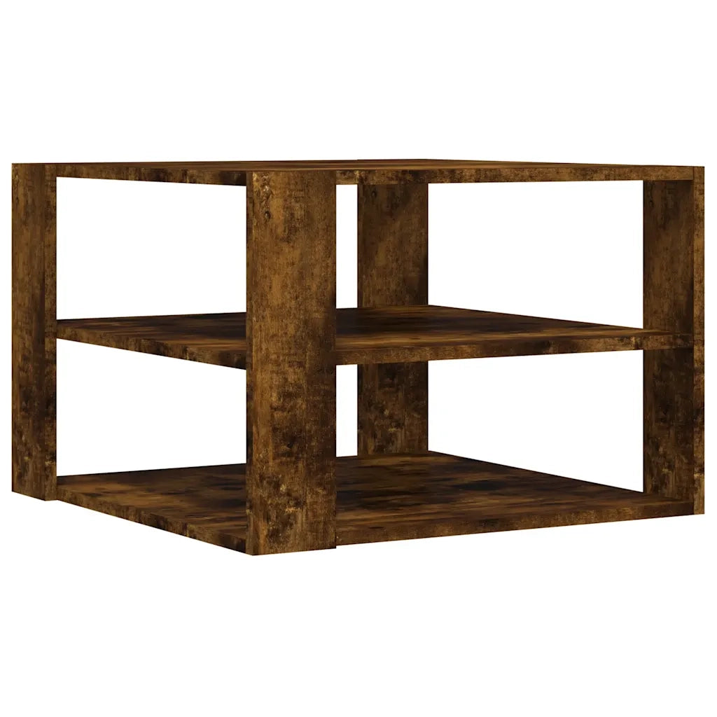 Tavolino salotto | Tavolino da caff¨¨ | Tavolino da Soggiorno Rovere Fumo 58x58x40 cm Legno Multistrato