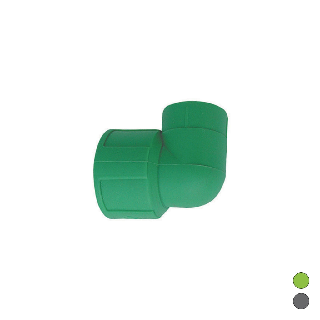 GOMITO FILETTATO FEMMINA IN POLIPROPILENE- 1/2 x Diam. 20 Grigio- DH- pezzi 1